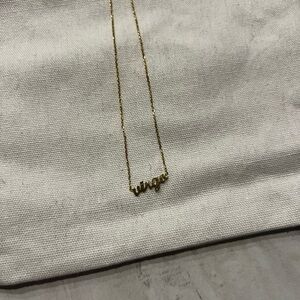 14k Gold Virgo Necklace
